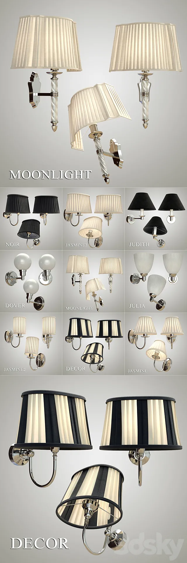 Devon & Devon _ Sconces PART 2 3D Model