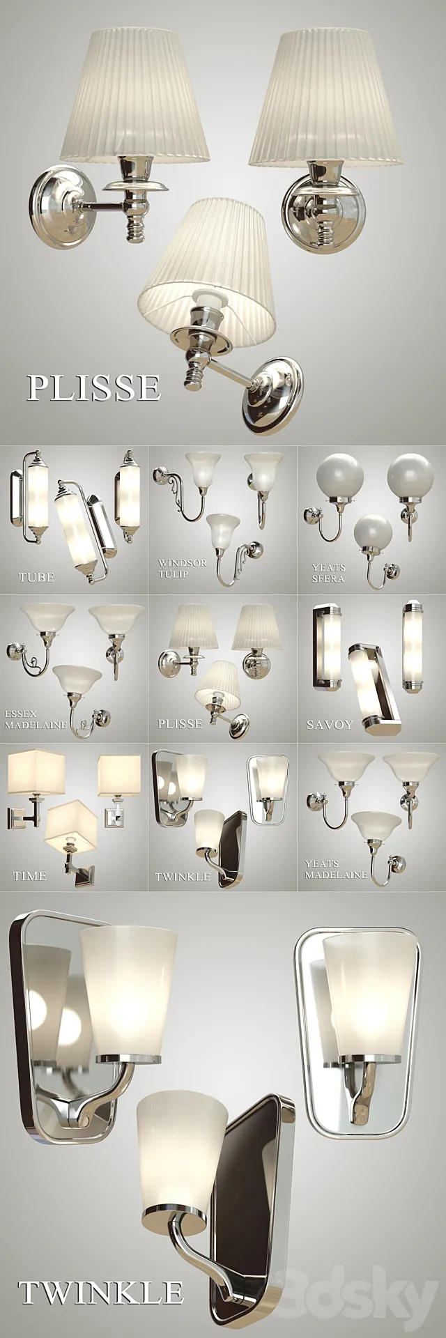 Devon & Devon _ Sconces PART 3 3D Model