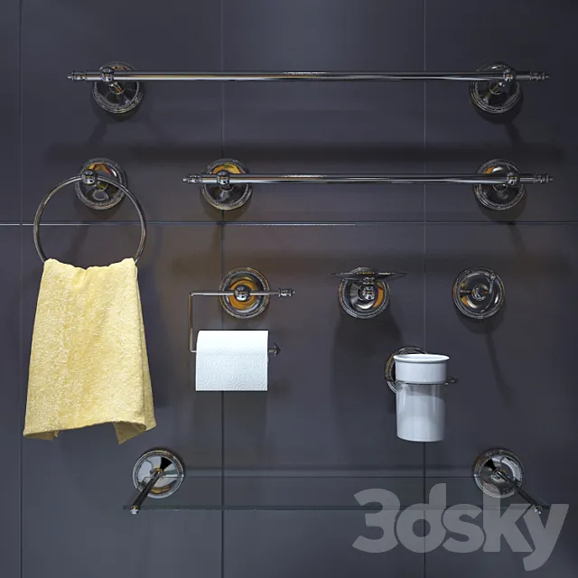 Devon & Devon Antique Georgian 3D Model Devon & Devon Antique Georgian 3D Model