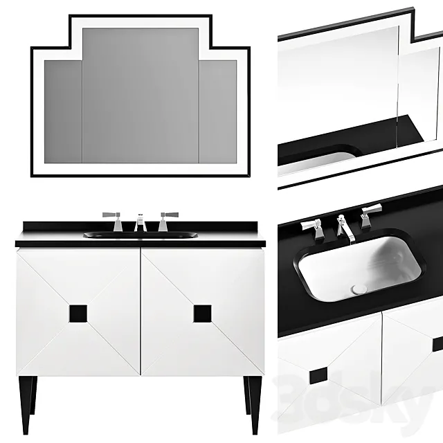 Devon & devon jetset 2 vanity unit 3D Model Devon & devon jetset 2 vanity unit 3D Model