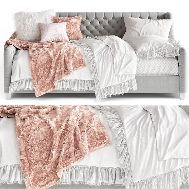 DEVYN DAYBED Restoration Hardware 3D Model