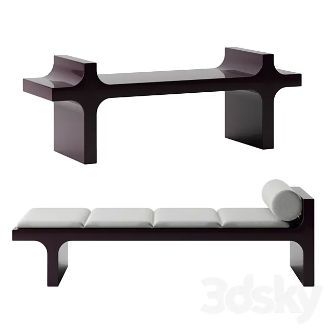 DHARMA bench by Baxter 3DModel DHARMA bench by Baxter 3DModel