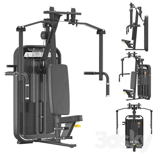 DHZ Fitness E-7007 Pearl Delt Pec Fly 3D Model