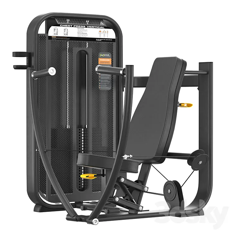 DHZ Fitness E-7008 Vertical Press 3D Model Free Download