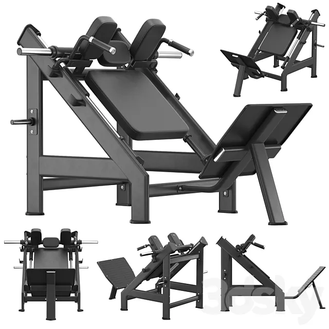 DHZ Fitness E-7057 Hack Machine 3D Model