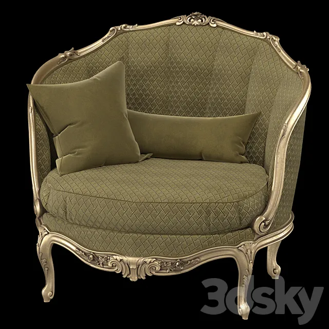 di mano in mano Barocchetto armchair 3DModel