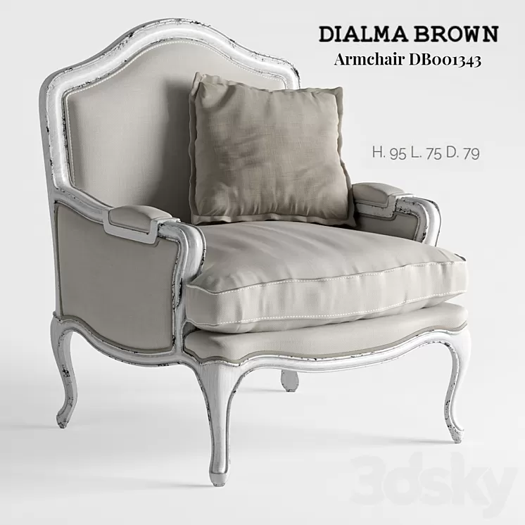 Dialma Brown – Armchair DB001343 3D Model