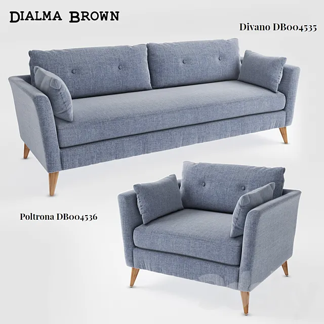 Dialma Brown Divano-db004535 Poltrona-db004536 3D Model