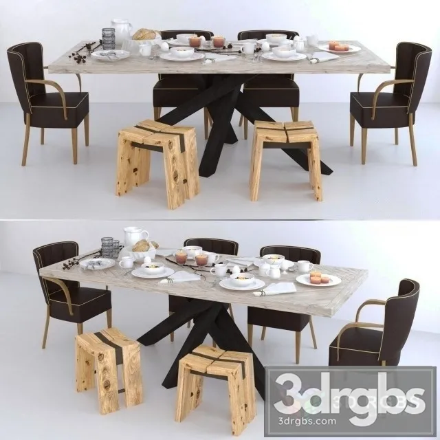 Dialma Brown Set 3D Model Download