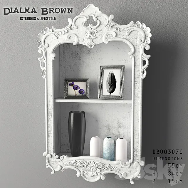 Dialma Brown shelf 3DModel Dialma Brown shelf 3DModel