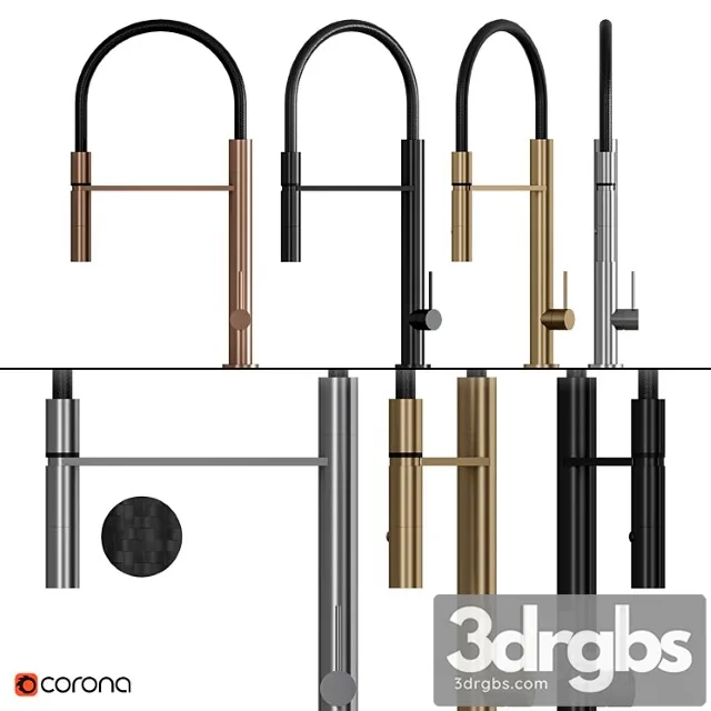 Diameter 35 Loch Kitchen Faucet 3D Model Download