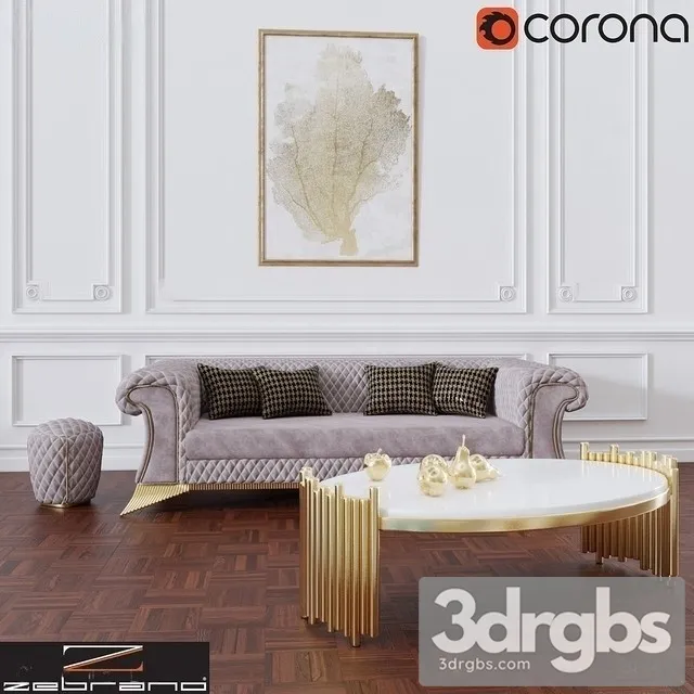 Diamon Set Sofa 3D Model Download Diamon Set Sofa 3D Model Download