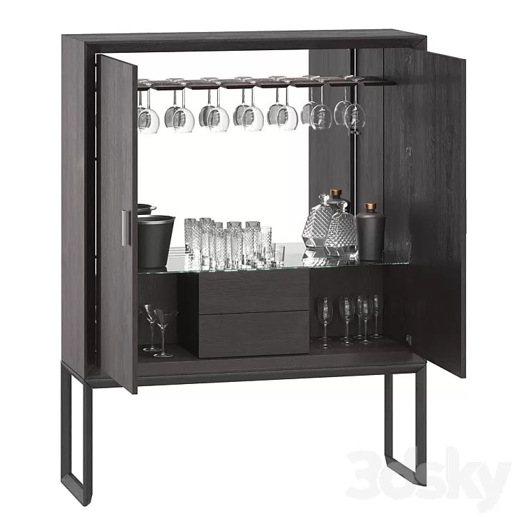 Diamond bar cabinet Tosconova 3D Model Diamond bar cabinet Tosconova 3D Model