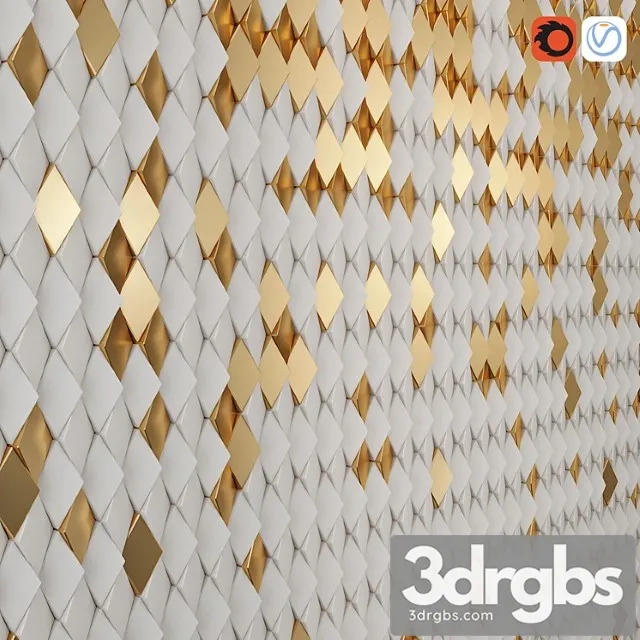 Diamond columns 3D Model Download