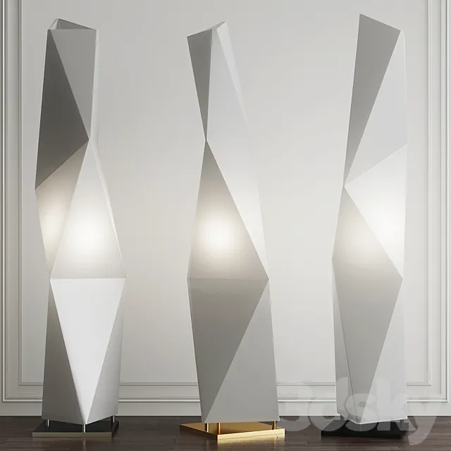 DIAMOND FLOOR & TABLE LAMPS 3DModel DIAMOND FLOOR & TABLE LAMPS 3DModel