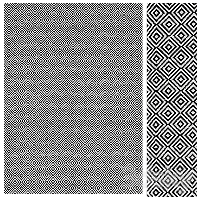 Diamond Super Soft Modern Rug 3D Model Diamond Super Soft Modern Rug 3D Model