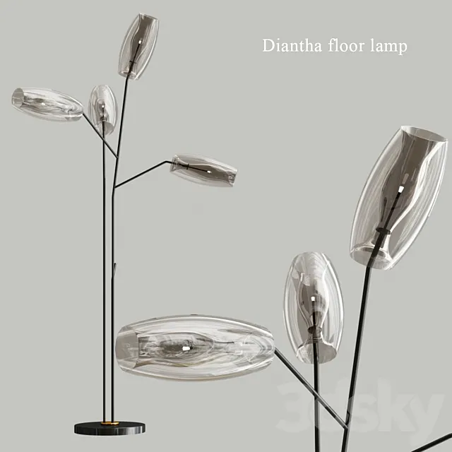 Diantha floor lamp 3DModel Diantha floor lamp 3DModel