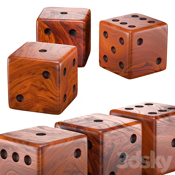 Dice side table 3D Model Dice side table 3D Model