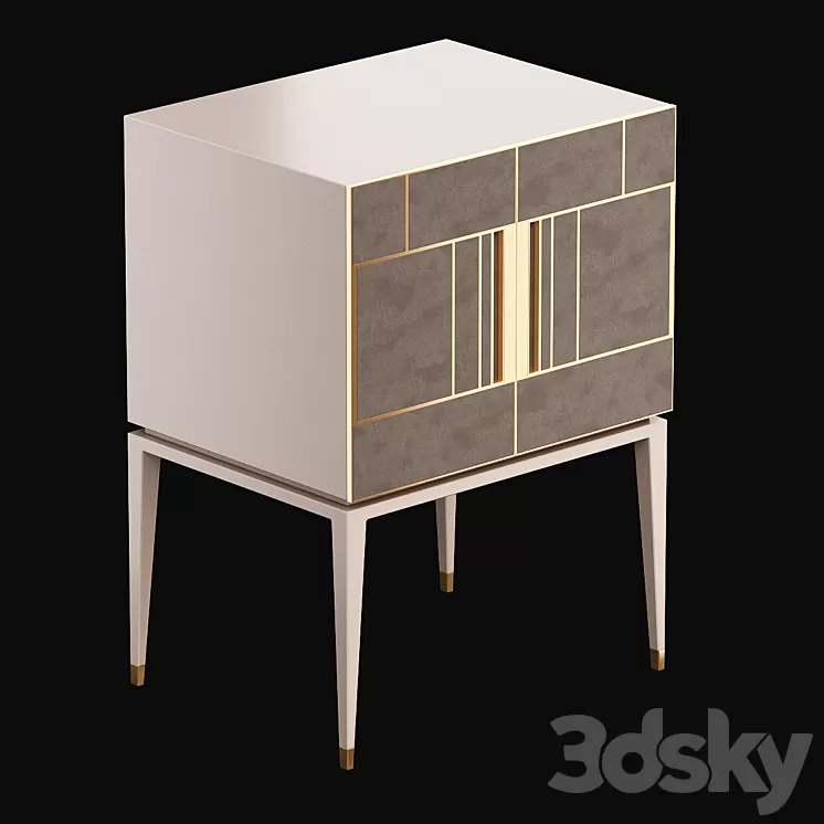 Didot Tall Cabinet Frato Interiors 3D Model