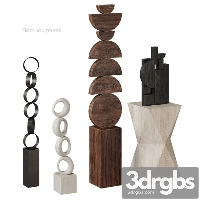 Diego Oliviero Floor Sculptures 3D Model Download