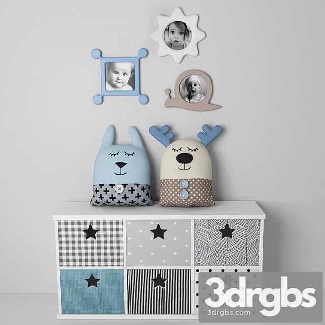 Diekorativnyi Nabor Dlia Dietskoi 13 3D Model Download