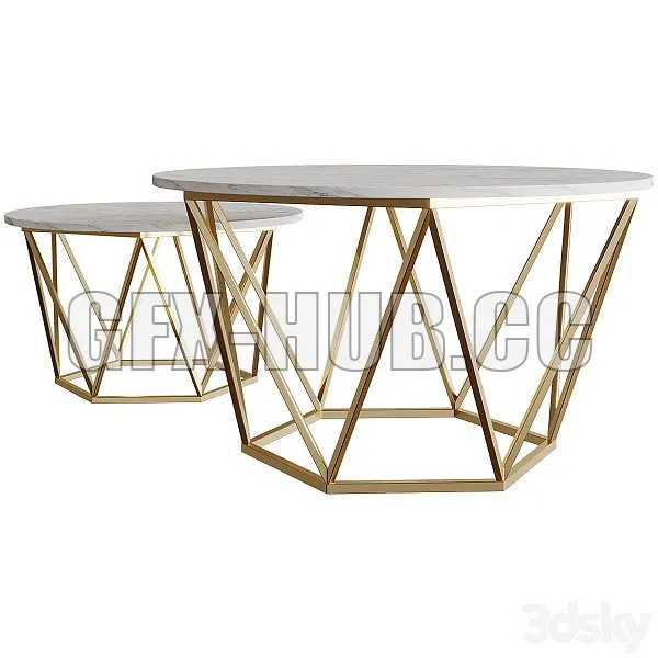 Diemer Coffee Table Coffee Table 3D Model