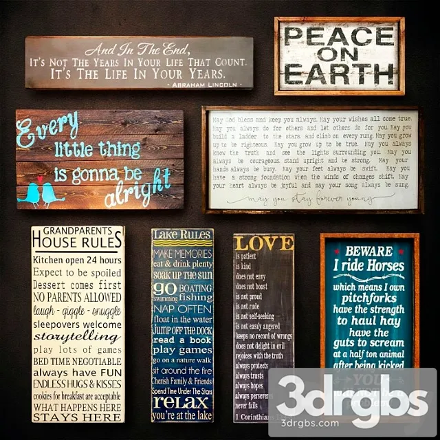 Dierieviannoie Panno Collection 27 3D Model Download