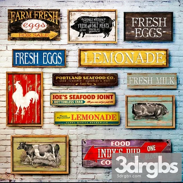 Dierieviannoye Pano Collection 23 3D Model Download