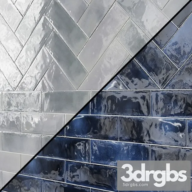 Diesel camp white glaze 4×12 ceramic tile 3D Model Download