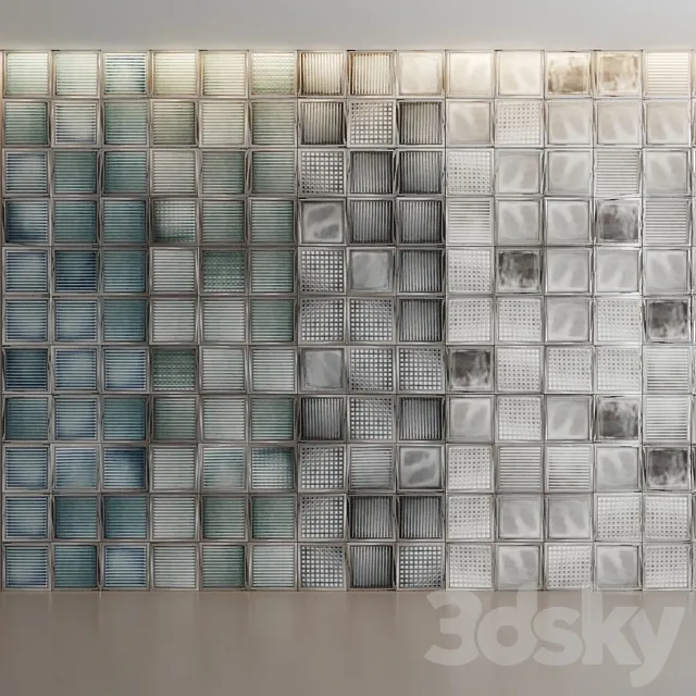 Diesel Glass Blocks by Iris Ceramica 3D Model