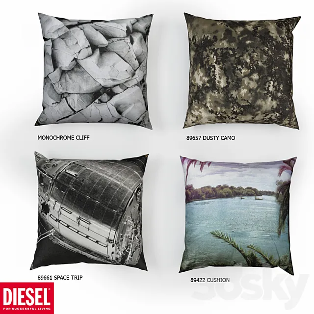 Diesel pillows 3DModel Diesel pillows 3DModel