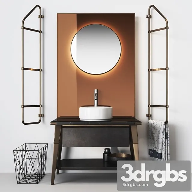 Diesel Scavolini Washbasin 3D Model Download