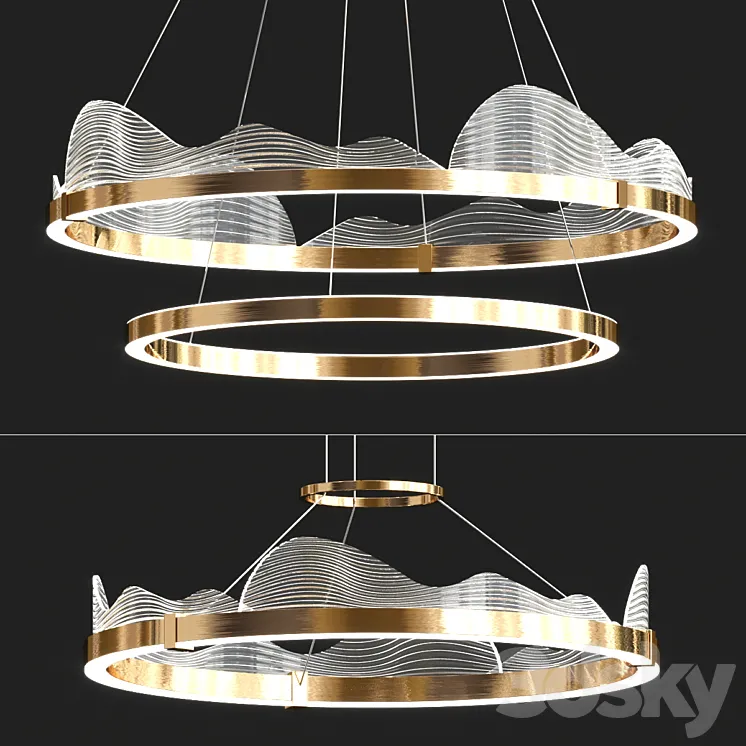 DIGNITY Lampatron Chandelier 3D Model Free Download