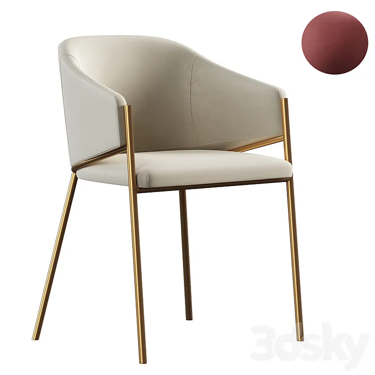 Dill dining chair 3D Model Free Download