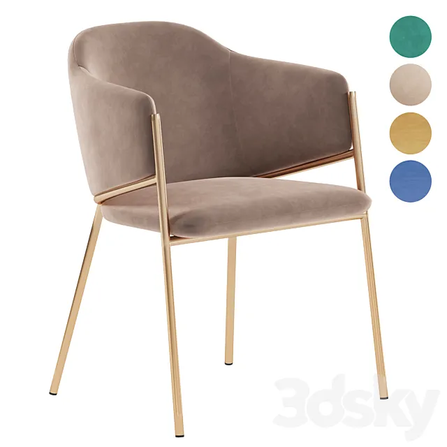 Dill dining chair 3D Model Dill dining chair 3D Model