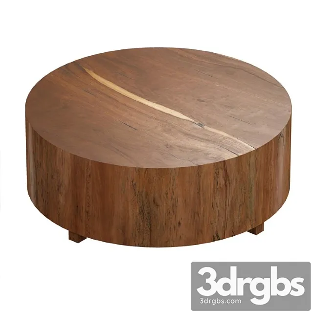 Dillon natural yukas round wood coffee table (crate and barrel) Dillon natural yukas round wood coffee table (crate and barrel)