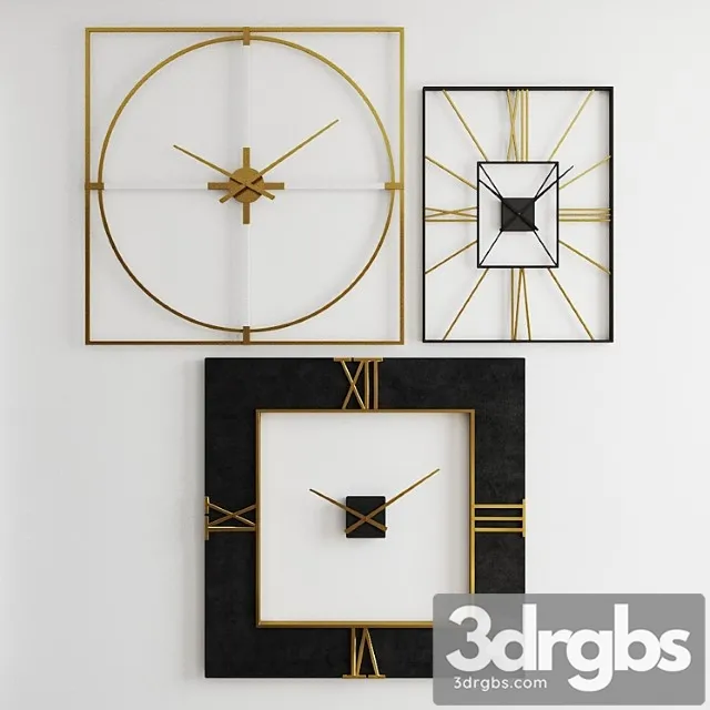 Dillwyn clovic medfield oversized wall clock 3D Model Download