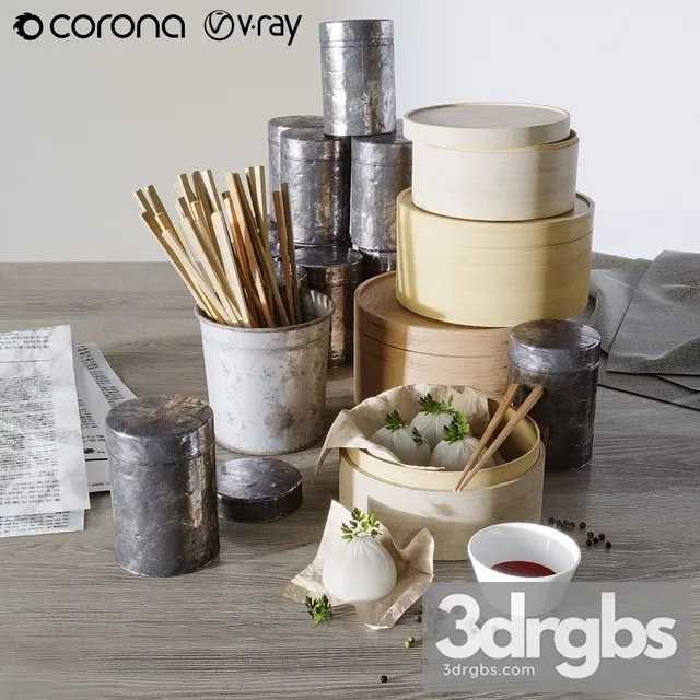 Dim Sum 3D Model Download