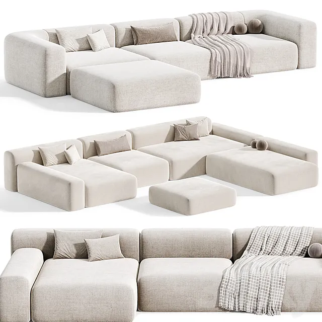 Dimaro Sofa Set Sofa By Comocasa 3D Model