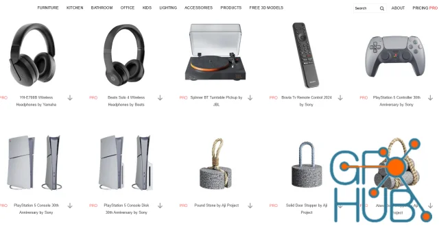 Dimensiva – PRO 3D Models Collection for ArchViz 2024