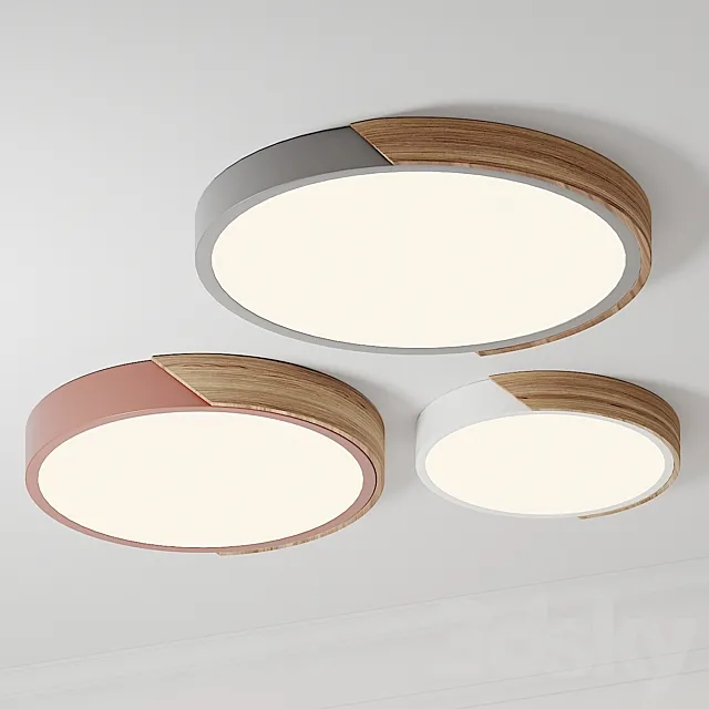 Dimmable Modern Minimalist Cheap Round 3DModel