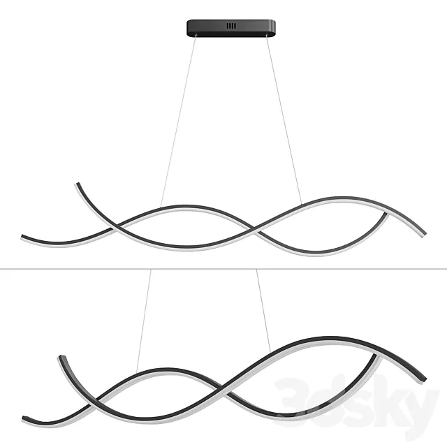 Dimmable Pendant Chandelier 3D Model Dimmable Pendant Chandelier 3D Model