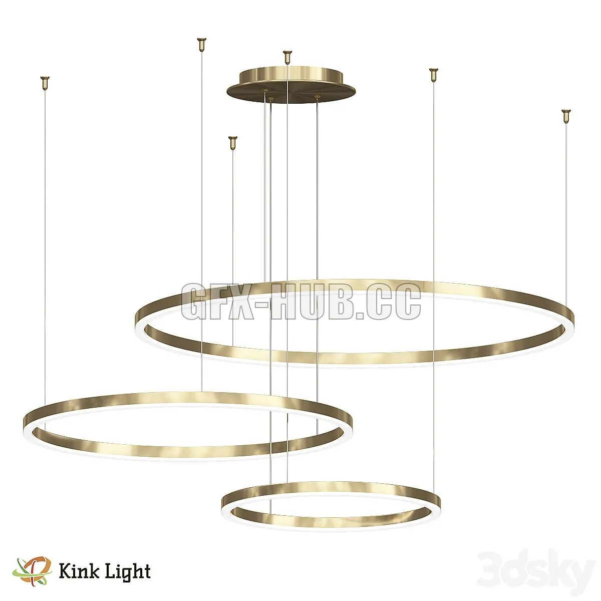 Dimmable pendant Thor 3D Model