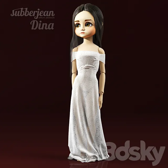 Dina doll Subberjean 3DModel Dina doll Subberjean 3DModel