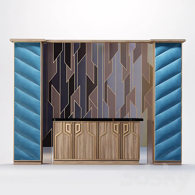 Dining Buffet 3D Model