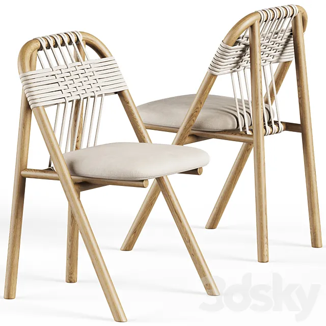 Dining Chair 01 C by Very Wood 3D Model Dining Chair 01 C by Very Wood 3D Model