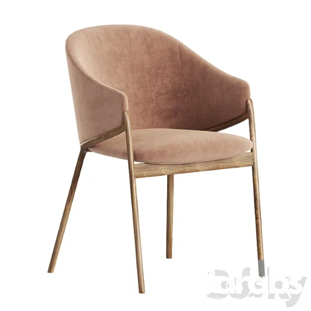 Dining Chair Angel Cerda 3D Model Download