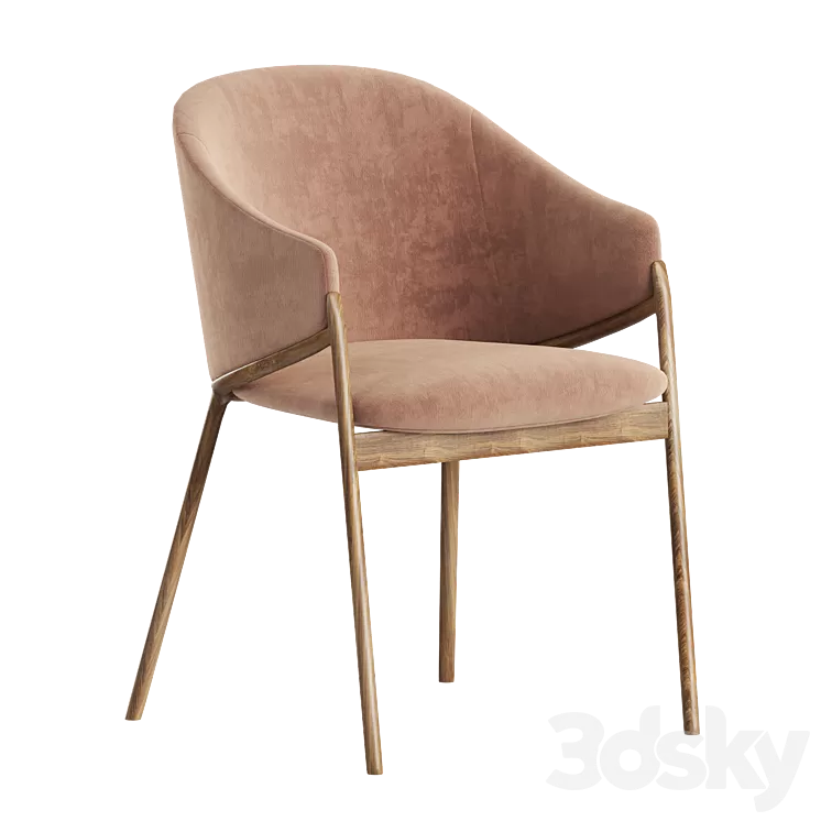 Dining chair Angel Cerda 3D Model Free Download