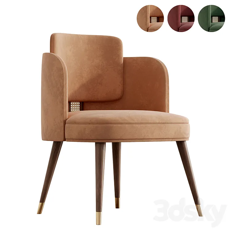 Dining Chair Bond – Mezzo Collection 3D Model Free Download