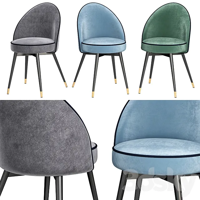 DINING CHAIR COOPER SET by eichholtz 3D Model